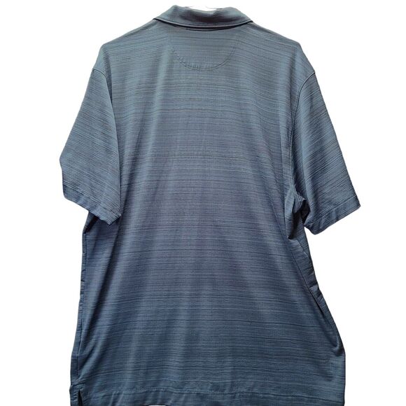 Cutter & Buck Mens Polo Shirt Blue Size Medium Illinois Button Down Short Sleeve - Picture 2 of 12